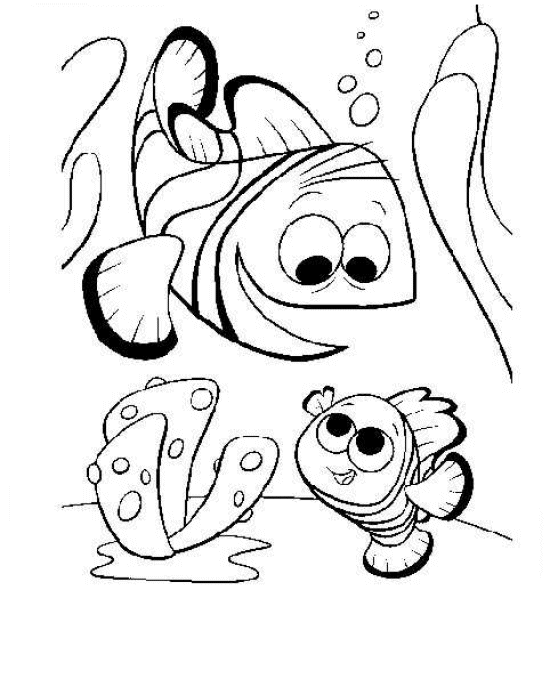 nemo and friends coloring pages - photo #15