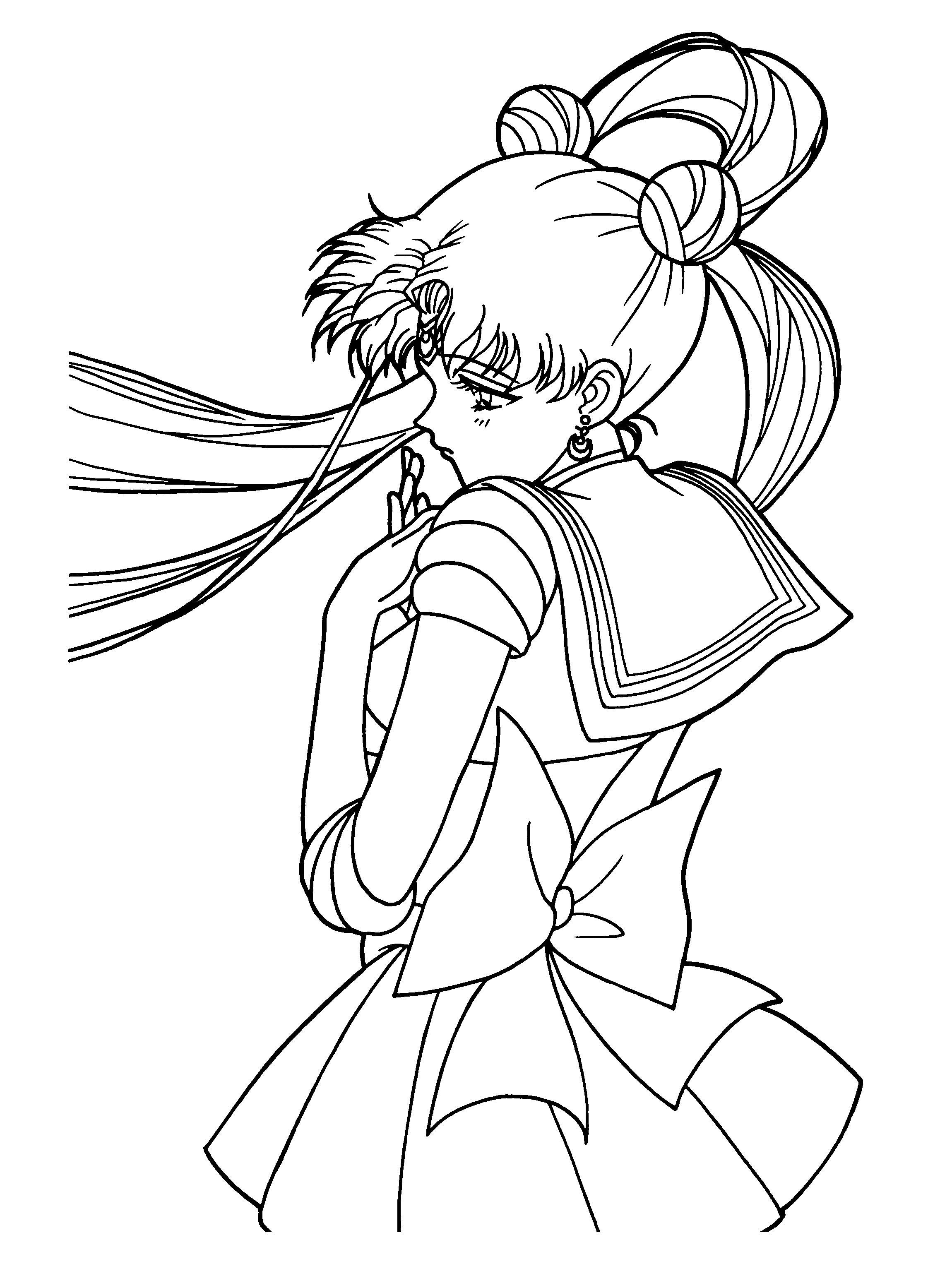 sailor moon and tuxedo mask coloring pages - photo #18