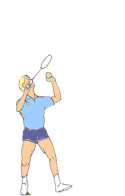 Badminton serve Badminton serve